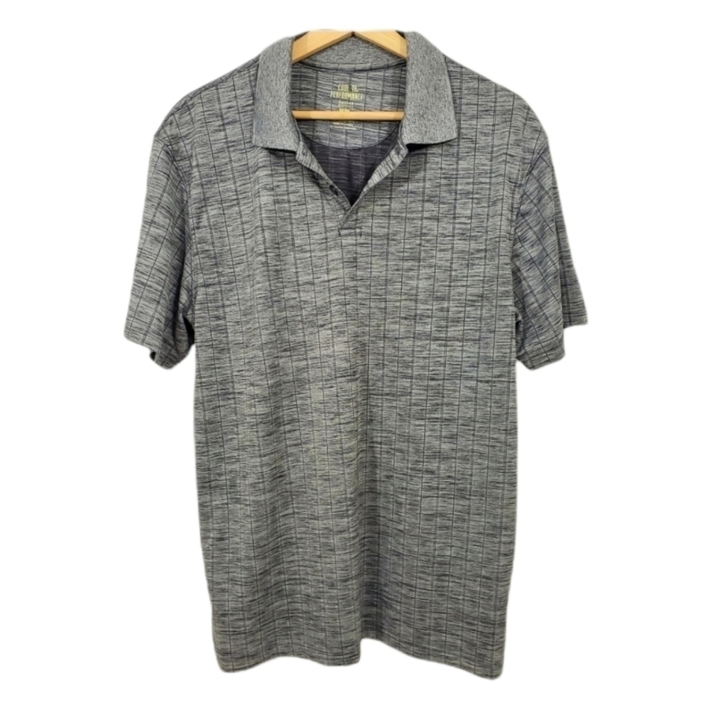 Haggar Gray Polo Tee Golf Shirt